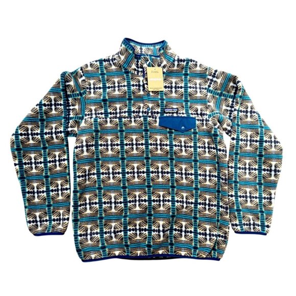 Patagonia Jackets & Blazers - Patagonia Women Lightweight Synchilla SnapT Pullover Snow Beam Pale Periwinkle M